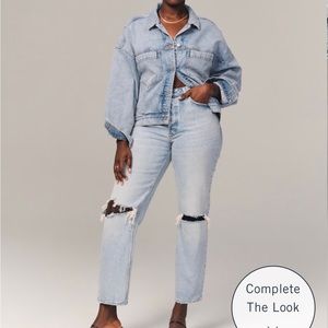 Abercrombie Curve Love High Rise Dad Jean